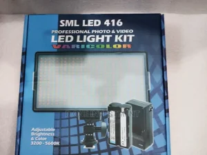 LED 416 Studio Light with Adjustable Stand  – High-Brightness LED Panel - Image 2