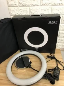 16 inches Automatic Ringlight with 2.1 tripod stand, bag, mirror and 1 phone stand