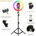 13 Inches RGB RingLight with Tripod Stand-Multi-colored - Image 4