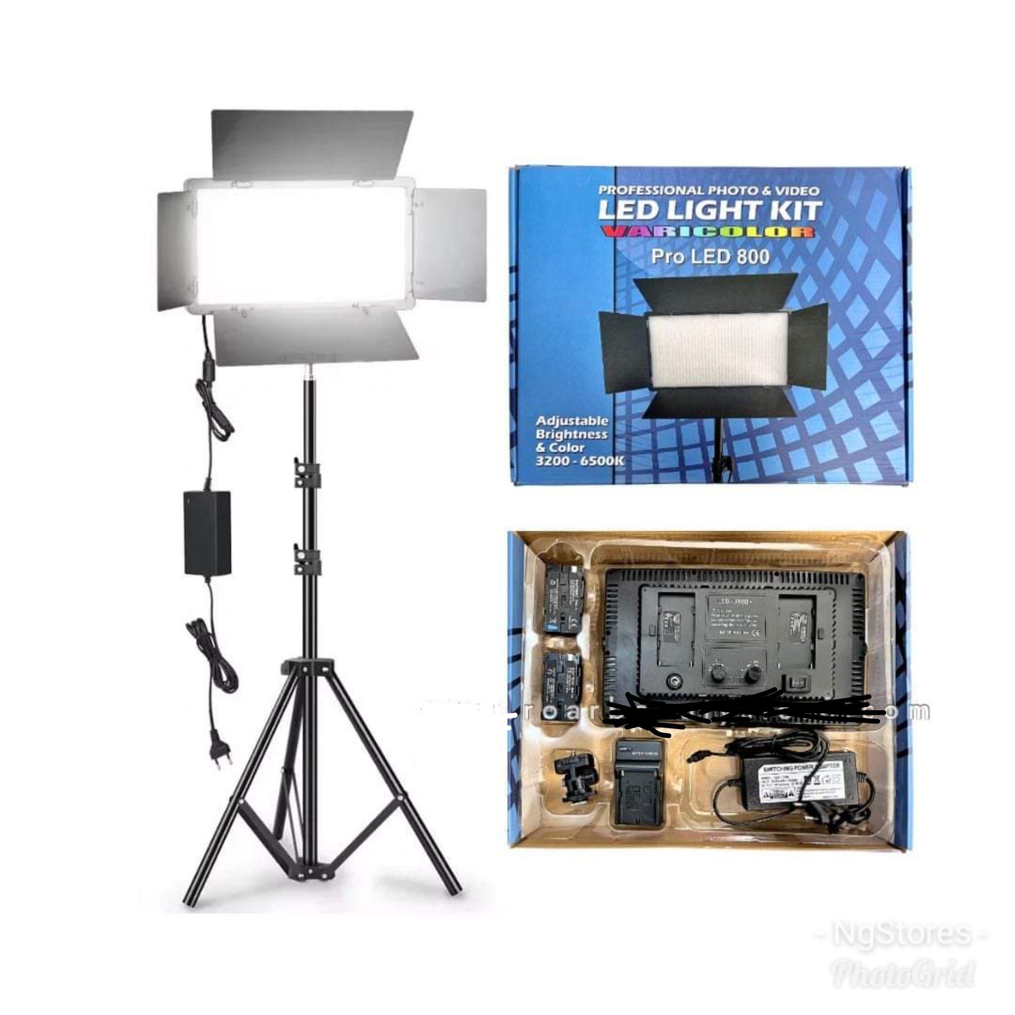 800 Professional Light LED 800 With Batteries+Tripod Stand - Image 1