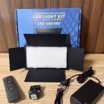 LED 680 Adjustable Light with Stand & Battery