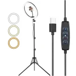 13 Inches Plain RingLight with Tripod Stand - Image 2