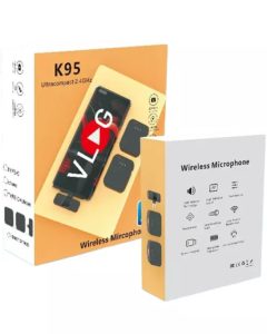 K95 Clip-On Wireless Mic for Smartphones – Portable Audio Solution with 200m Range & Type-C Interface - Image 2