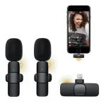 K9 Dual Wireless Lavalier Microphone – 2 Mics for iPhone & Type-C Devices with Noise Cancellation - Image 2