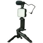 All-in-One Video Creator Kit – Tripod, Light & Mic Bundle - Image 4
