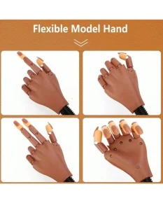 Flexible Practice Nail Training Hand – Mannequin Hand for Acrylic & Gel Nail Art - Image 4