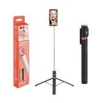 JC-18 Bluetooth Selfie Stick Tripod with Remote & LED Light – 1.7m Extendable - Image 3