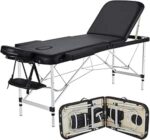 Yaheetech Burgundy Portable Lash Bed – Folding Massage Table for Spa, Tattoo & Eyelash Extensions - Image 5