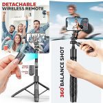 L16 Long Selfie Stick Tripod – 4-in-1 Phone Stand with Bluetooth Remote, Up to 61 Inch - Image 9