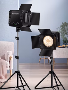 JSL(LED) -888 Professional Complete set Studio Led Light with battery and charger - Image 2