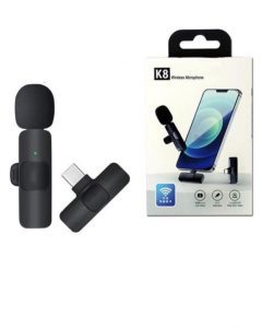 K8 Wireless Lavalier Microphone – Single Mic for iPhone & Type-C Devices with Noise Reduction - Image 3
