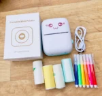 Mini printer complete set with pen and paper - Image 2