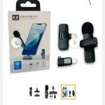 K8 Wireless Lavalier Microphone – Single Mic for iPhone & Type-C Devices with Noise Reduction