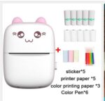 Mini printer complete set with pen and paper