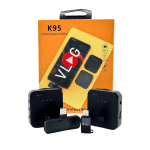 K95 Clip-On Wireless Mic for Smartphones – Portable Audio Solution with 200m Range & Type-C Interface