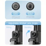 C17 Ai Auto Face Tracking Gimbal & Monopod & Selfie Stick And Tripod - Balancing Handle & Remote Control - Image 4