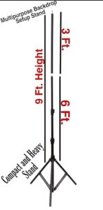 MVPRO Green Screen Backdrop with Stand, 8FT X 12FT Wide Green Screen Backdrop with 9 FT x 9 FT Wide Photo Backdrop Stand, Photo Backdrop Stand Kit Include Carry Bag - Image 4