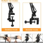 Desk Lamp with Clamp, Adjustable Flexible Gooseneck Metal Table Lamp for Home Office, Work, Study, Reading, E27 Bulb Included, Multi-Joint - Image 7