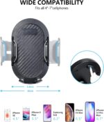 Car Phone Holder, Adjustable Car Phone Mount Cradle 360° Rotation, Phone Holder for Car with One Button Release, Car Phone Strong Sticky Gel Pad for Mobile - Image 7