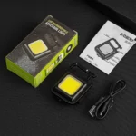 800 Lumens Mini COB Flashlights Bright Rechargeable Keychain Small Flashlight