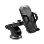 Car Phone Holder, Adjustable Car Phone Mount Cradle 360° Rotation, Phone Holder for Car with One Button Release, Car Phone Strong Sticky Gel Pad for Mobile