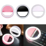 Selfie Portable LED Ring Light Flash For iPhone Mobile Device Universal - Image 5