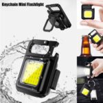 800 Lumens Mini COB Flashlights Bright Rechargeable Keychain Small Flashlight - Image 5