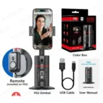 P02 360° Rotation Gimbal - Auto Face Tracking For Hands-free Video Recording - Image 4