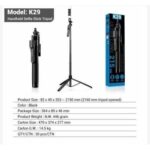 K29 Long Wireless Selfie Stick / Tripod Stand With Remote Shutter - Image 4