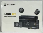 Hollyland LARK M2 Shine Charcoal Wireless Lavalier Mic Combo – Dual Wireless Mic System for Video, Vlogging & Interviews